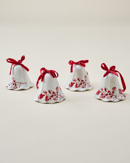 Heirloom Garden Bell Ornament, Set of 4