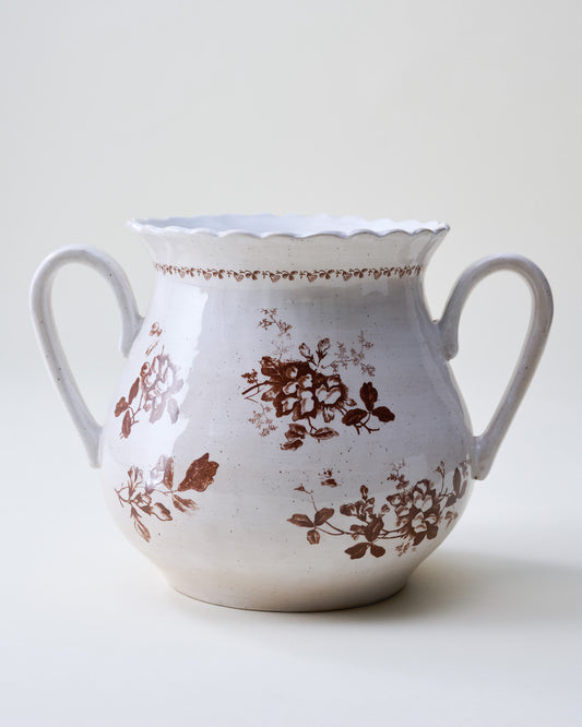 Chestnut Heirloom Garden Vase with Handles
