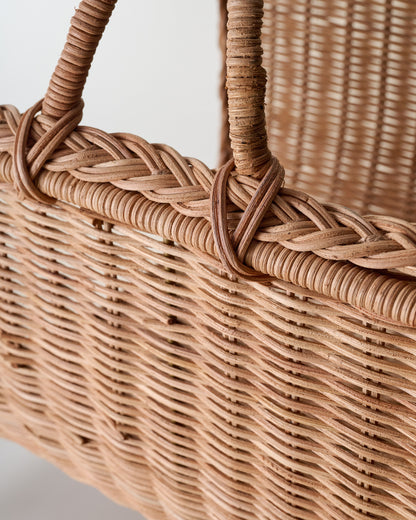 Woven Rattan Log Holder