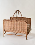 Woven Rattan Log Holder