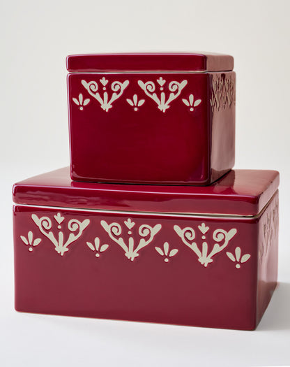 Heirloom Noel Ceramic Canister