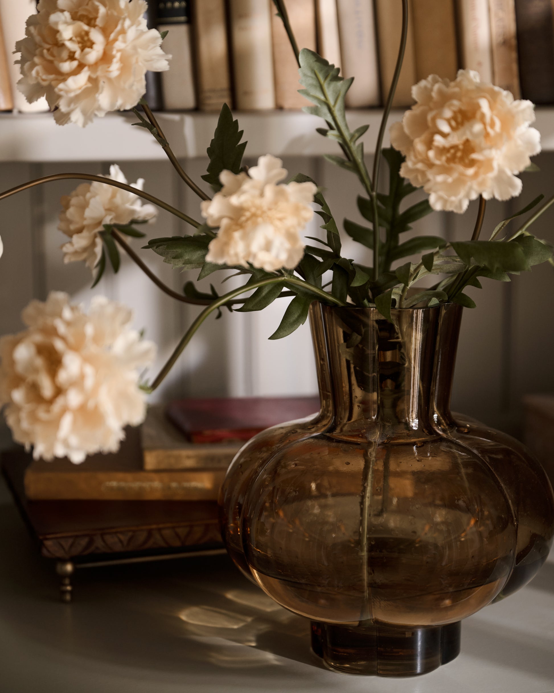 Meredith Glass Vase in a room