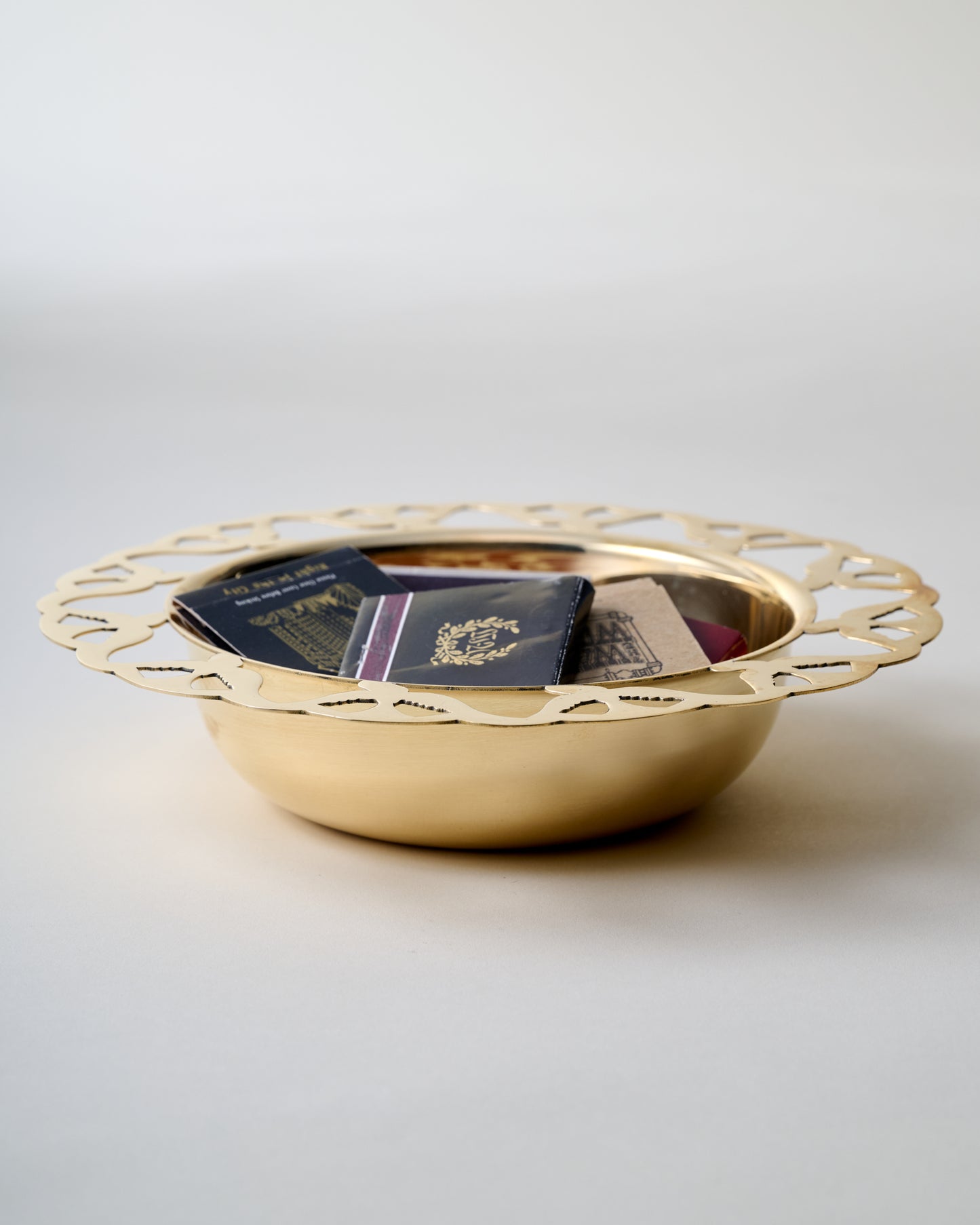 Solid Brass Dove Bowl