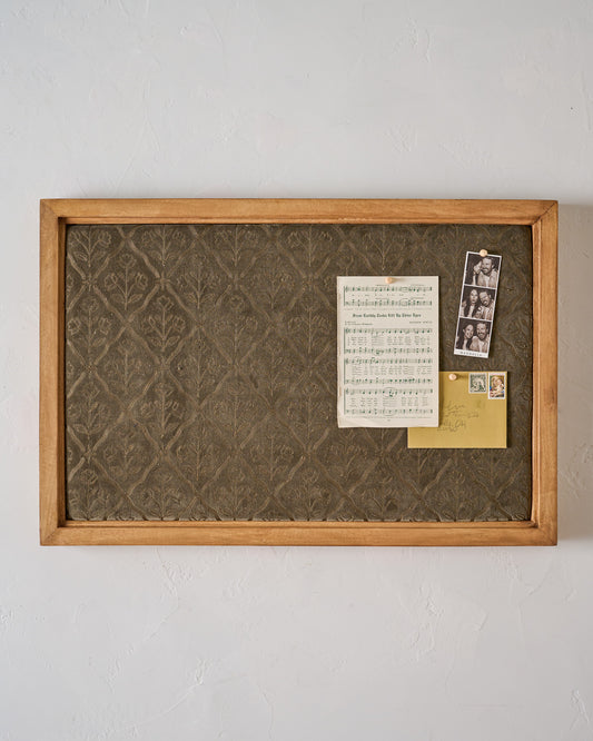 Embroidered Floral Bulletin Board, 20"x30"
