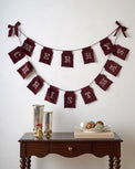 Embroidered Merry Christmas Velvet Garland
