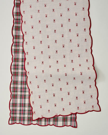 Classic Christmas Reversible Table Runner - 73"x15"