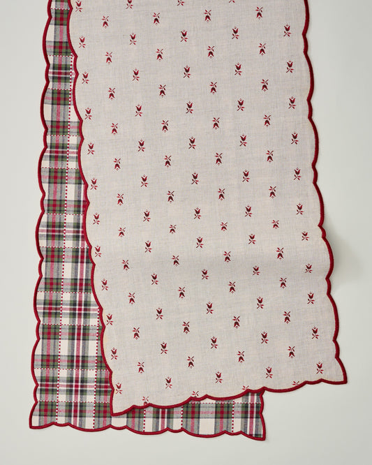 Classic Christmas Reversible Table Runner - 73"x15"