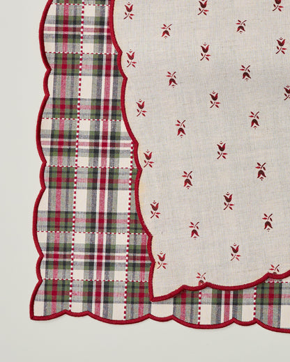 Classic Christmas Reversible Table Runner - 73"x15"