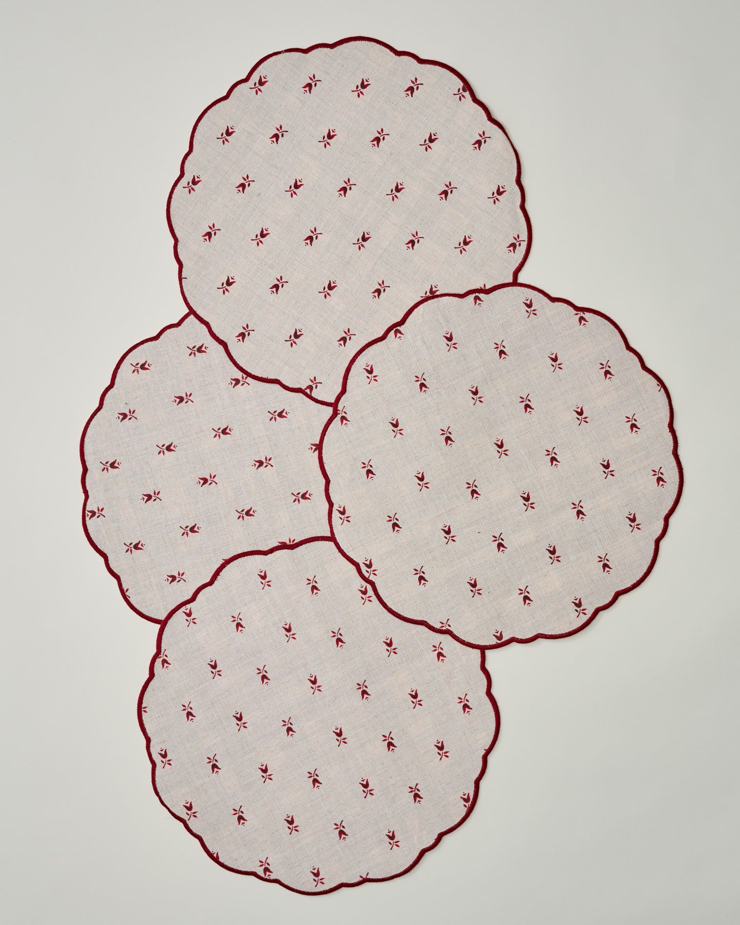 Classic Christmas Reversible Placemat Set of Four