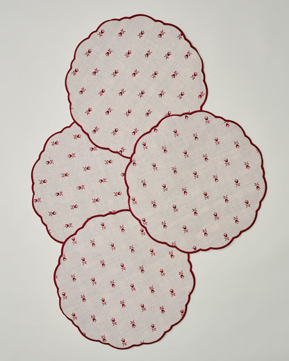 Classic Christmas Reversible Placemat Set of Four