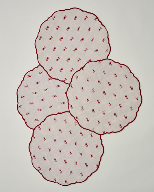 Classic Christmas Reversible Placemat Set of Four