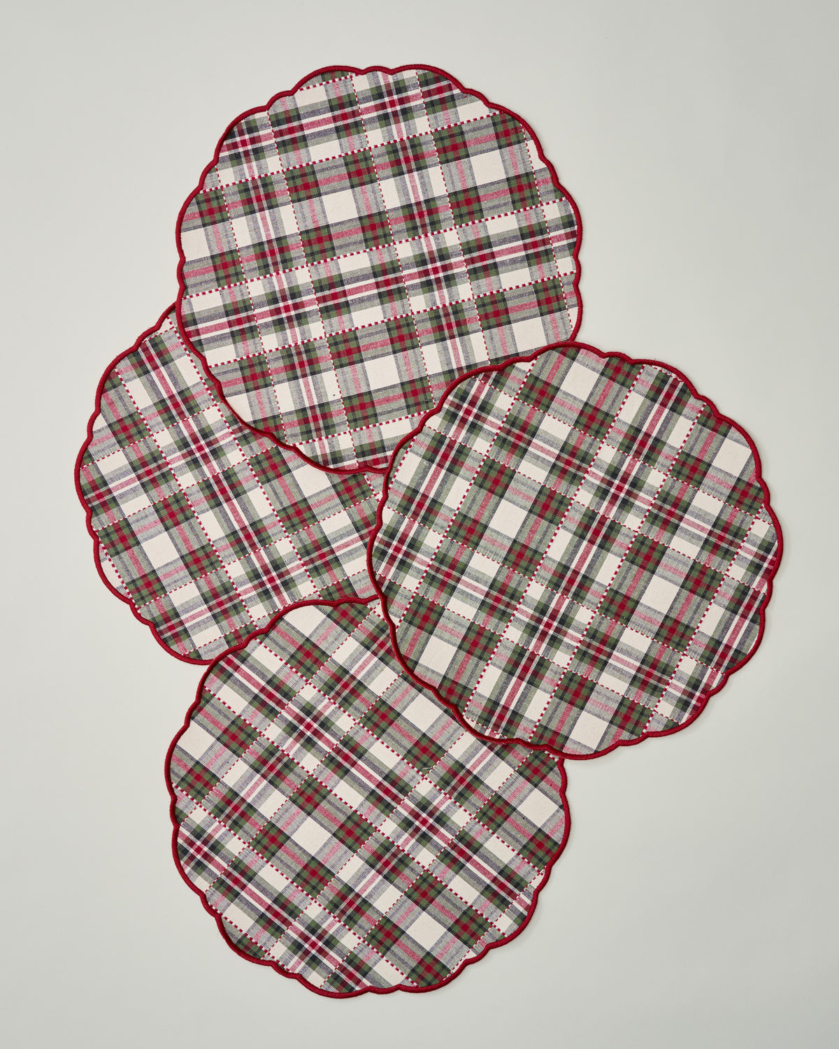 Classic Christmas Reversible Placemat Set of Four