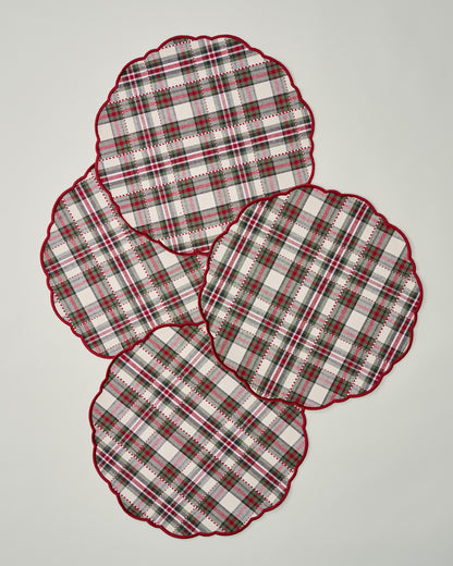 Classic Christmas Reversible Placemat Set of Four