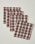 Classic Christmas Plaid Napkin Set of Four