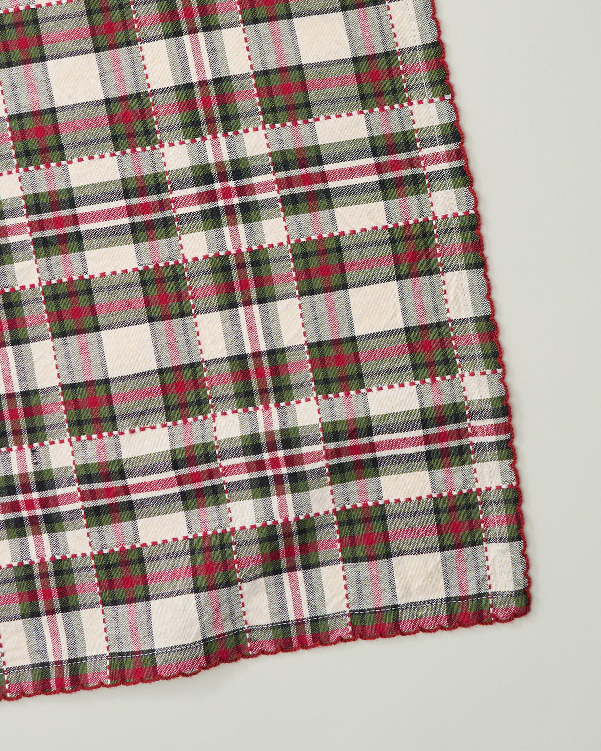 Classic Christmas Plaid Napkin Set of Four