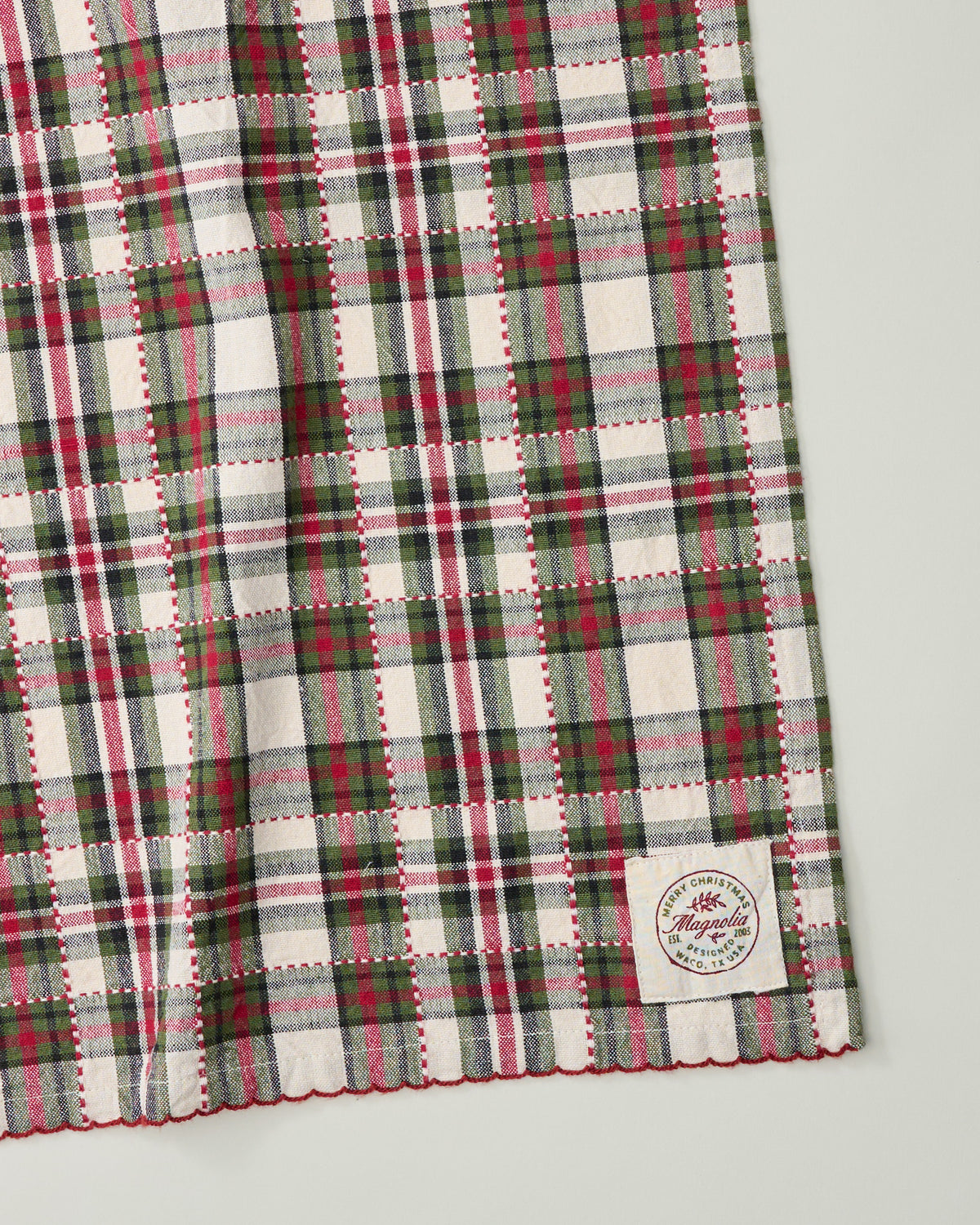 Magnolia Classic Christmas Plaid Tea Towel