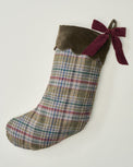 Natural Noel Plaid Stocking