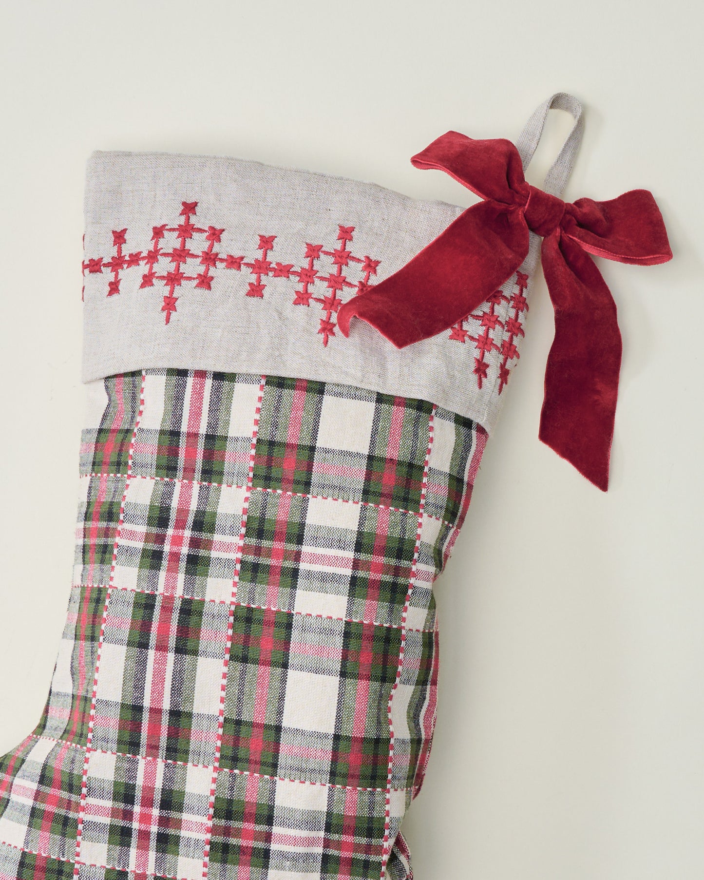 Classic Christmas Plaid Stocking