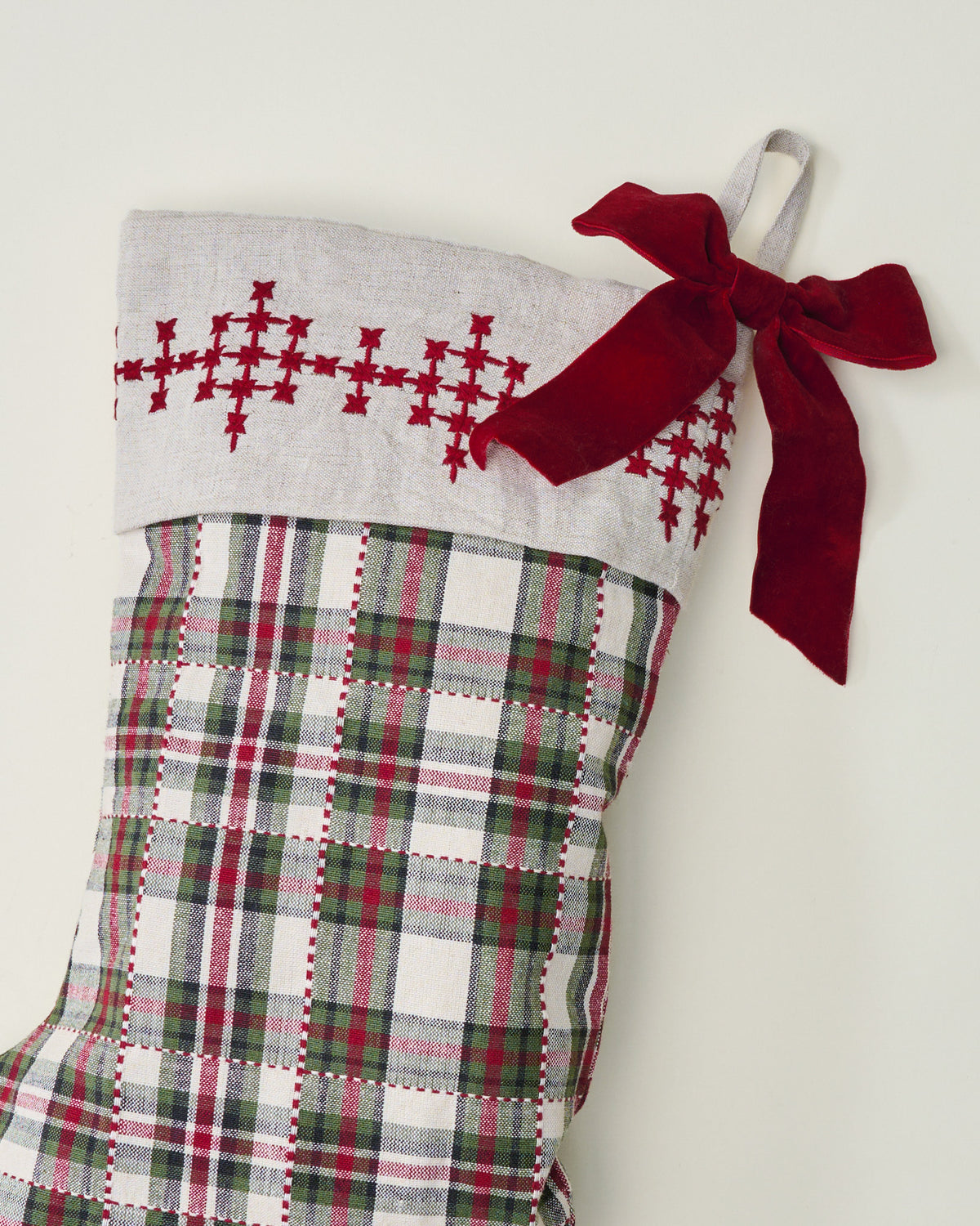 Classic Christmas Plaid Stocking