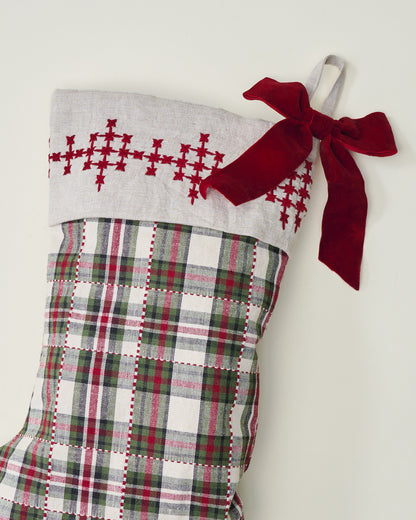 Classic Christmas Plaid Stocking