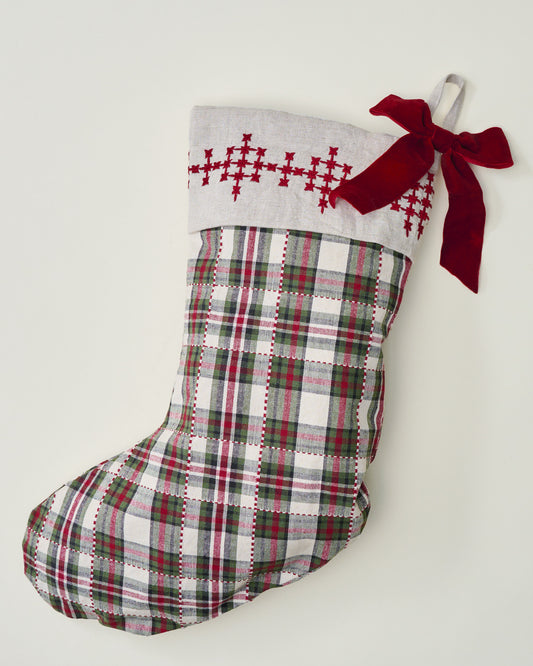 Classic Christmas Plaid Stocking