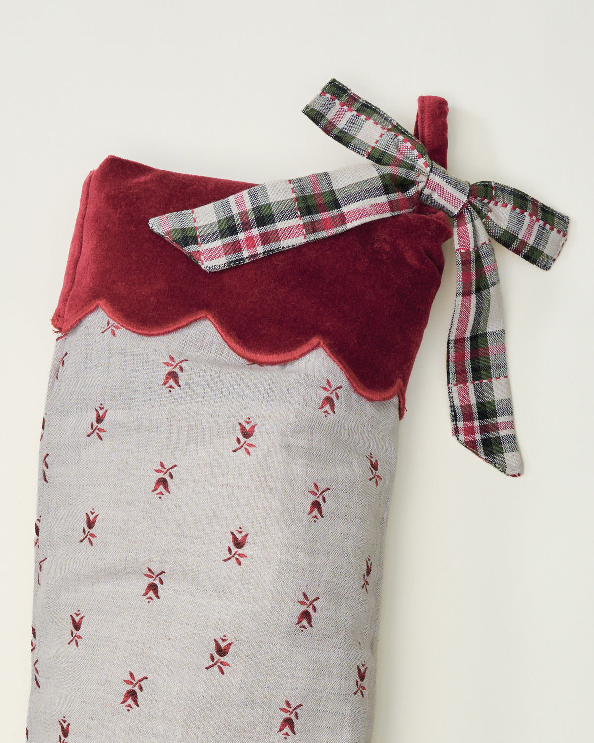 Winter Tulip Printed Stocking