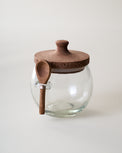 Beckett Carved Wood Sugar Jar
