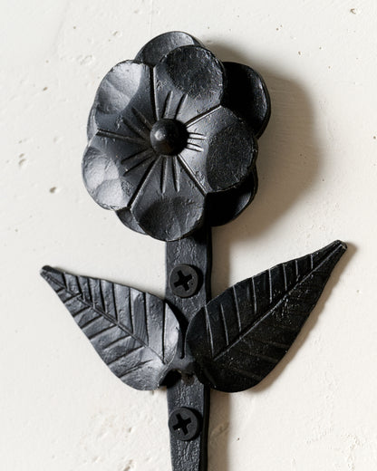 Forged Iron Floral Hook I