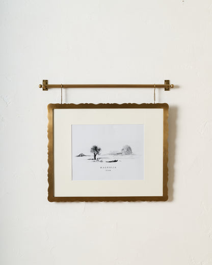 Colleen Brass Scallop Picture Frame