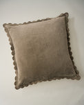 Green Velvet Scallop Edge Sham