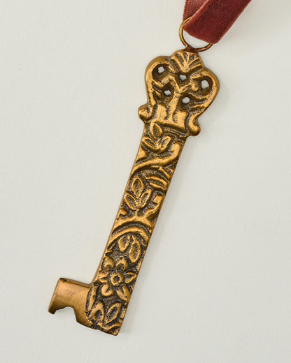 Brass Cast Key Ornament
