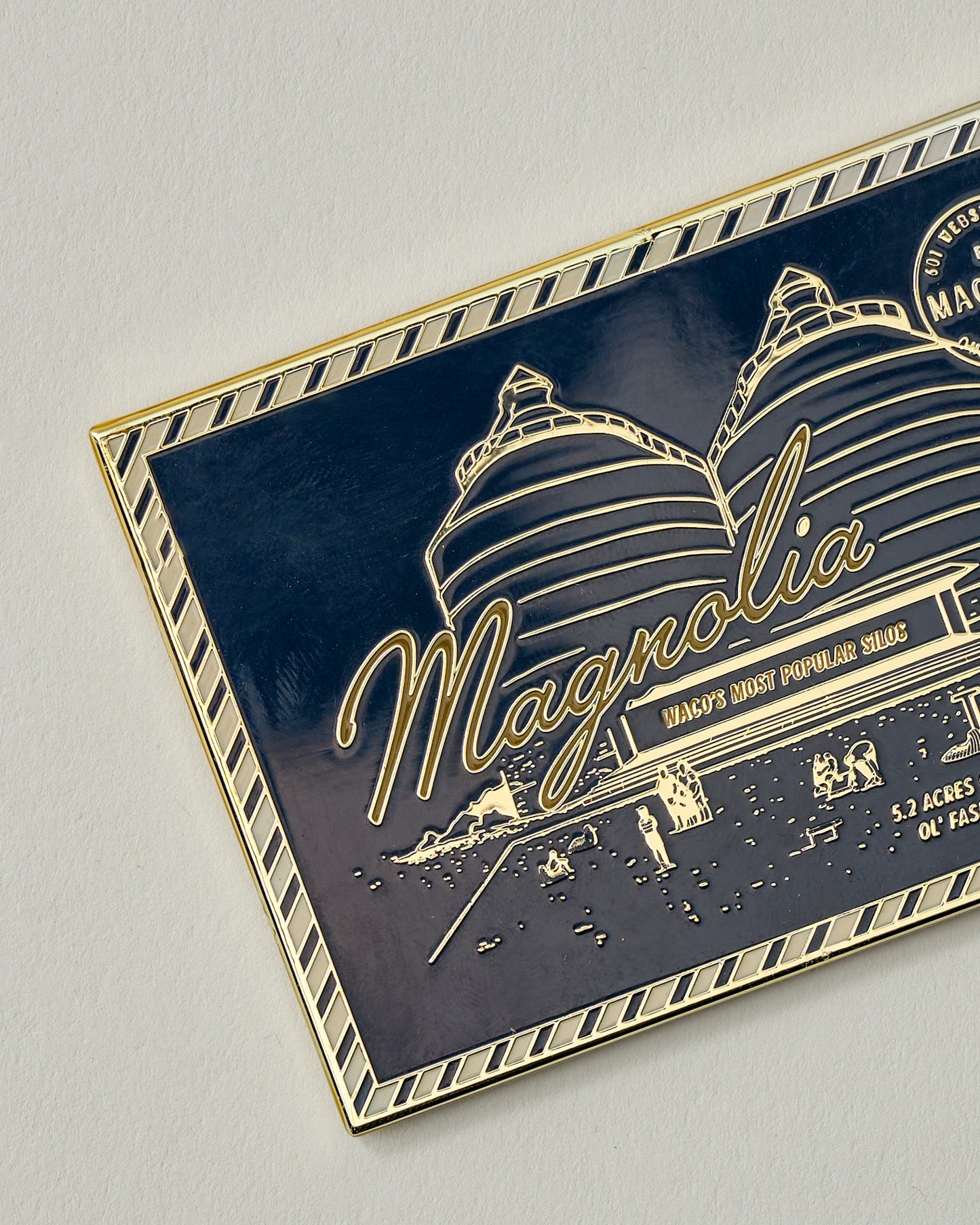 Magnolia Postcard Enamel Magnet
