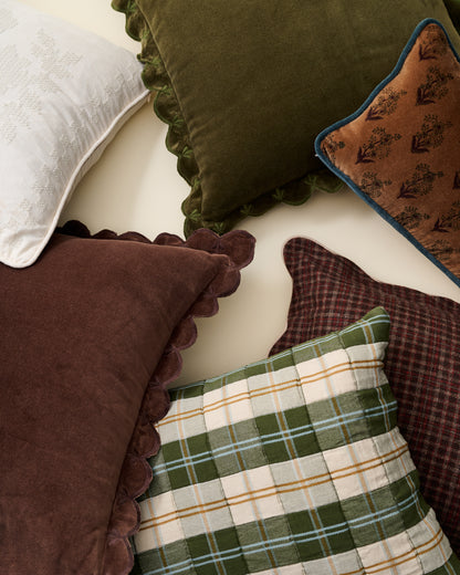 Everett Plaid Lumbar Pillow