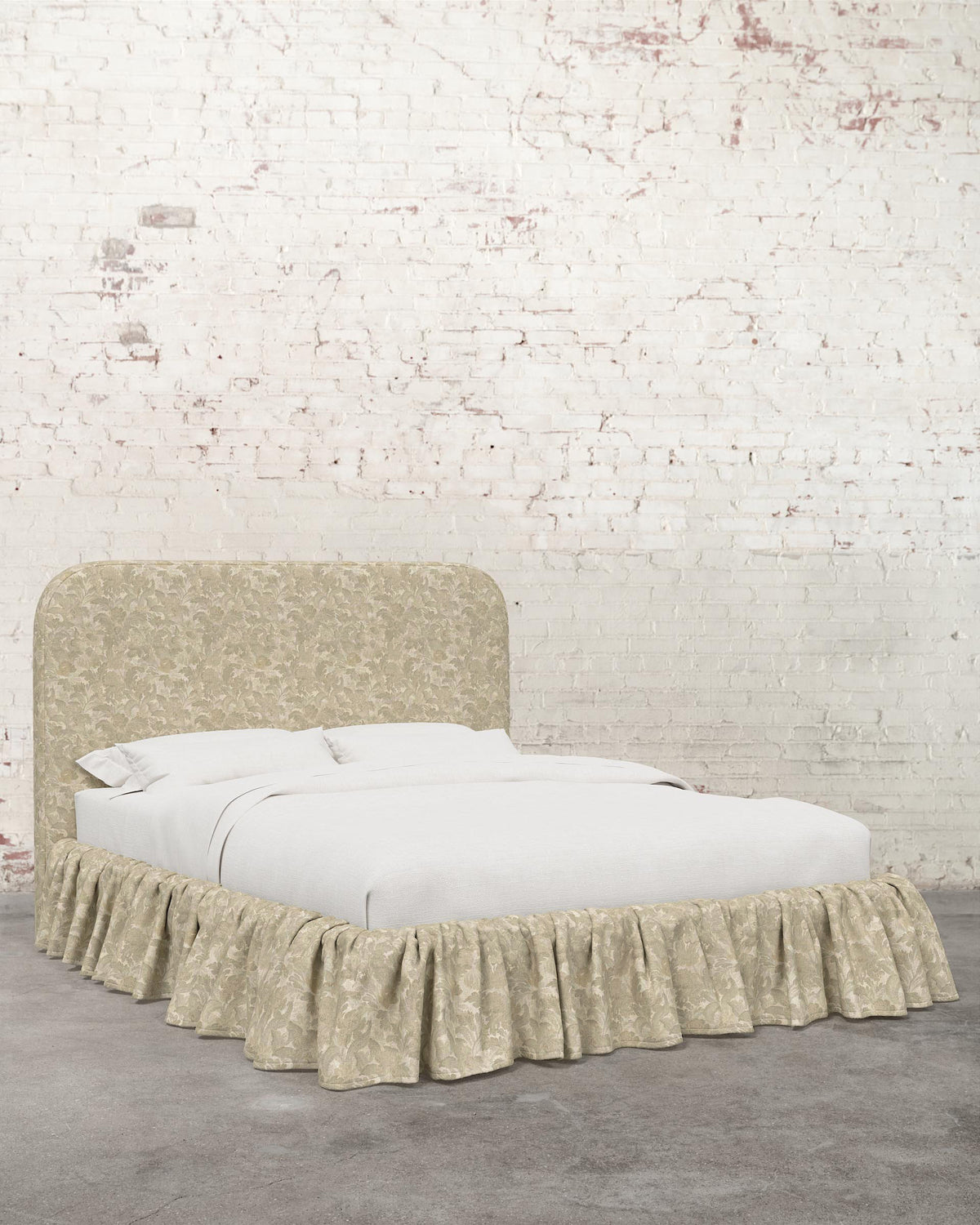 Poppy Ruffle Specialty Upholstered Bed