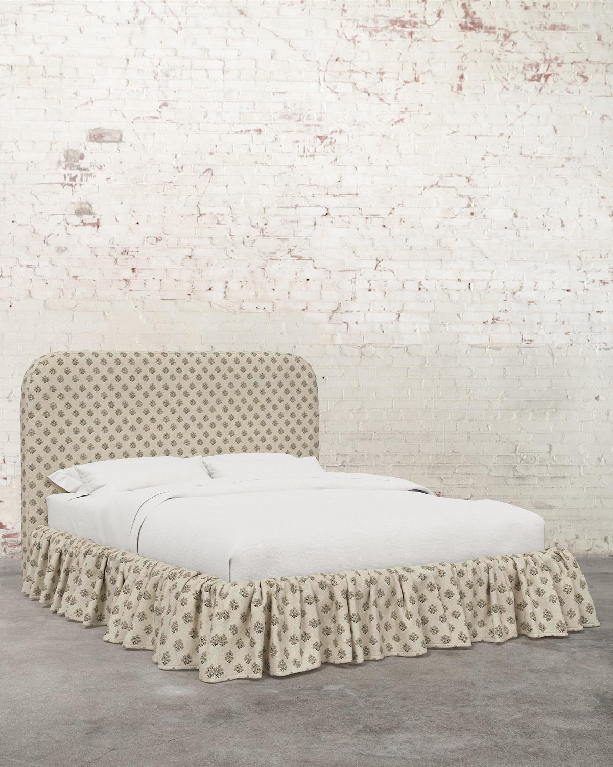 Poppy Ruffle Specialty Upholstered Bed