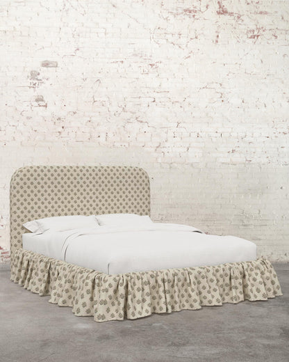 Poppy Ruffle Specialty Upholstered Bed