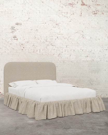Poppy Ruffle Specialty Upholstered Bed