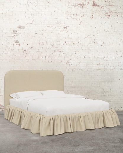 Poppy Ruffle Specialty Upholstered Bed