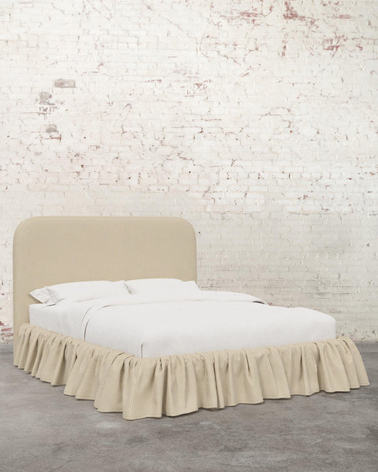 Poppy Ruffle Specialty Upholstered Bed