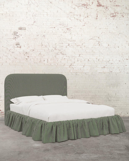 Poppy Ruffle Specialty Upholstered Bed