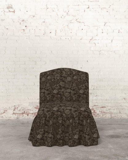 Poppy Ruffle Armless Accent Chair