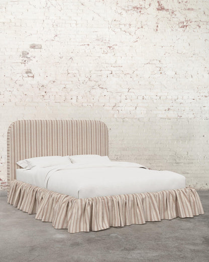 Poppy Ruffle Specialty Upholstered Bed