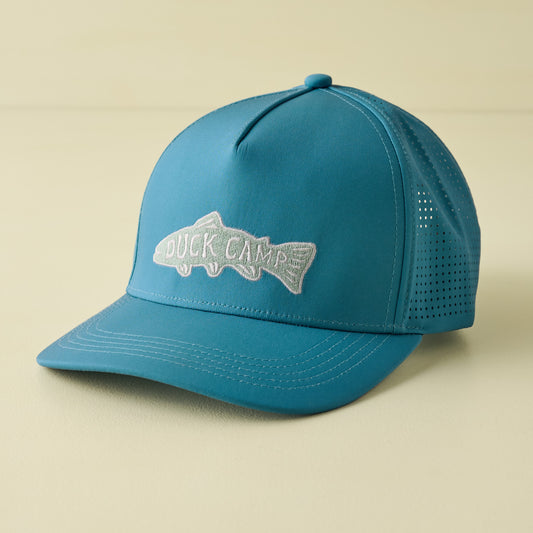 Trout Performance Perforated Storm Blue Hat