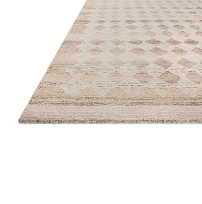 Rae Natural Ivory Rug close up of corner