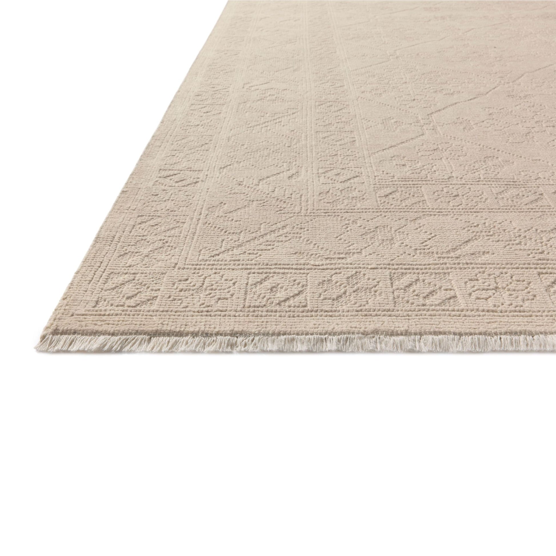 Ruth Ivory Ivory Rug corner up close