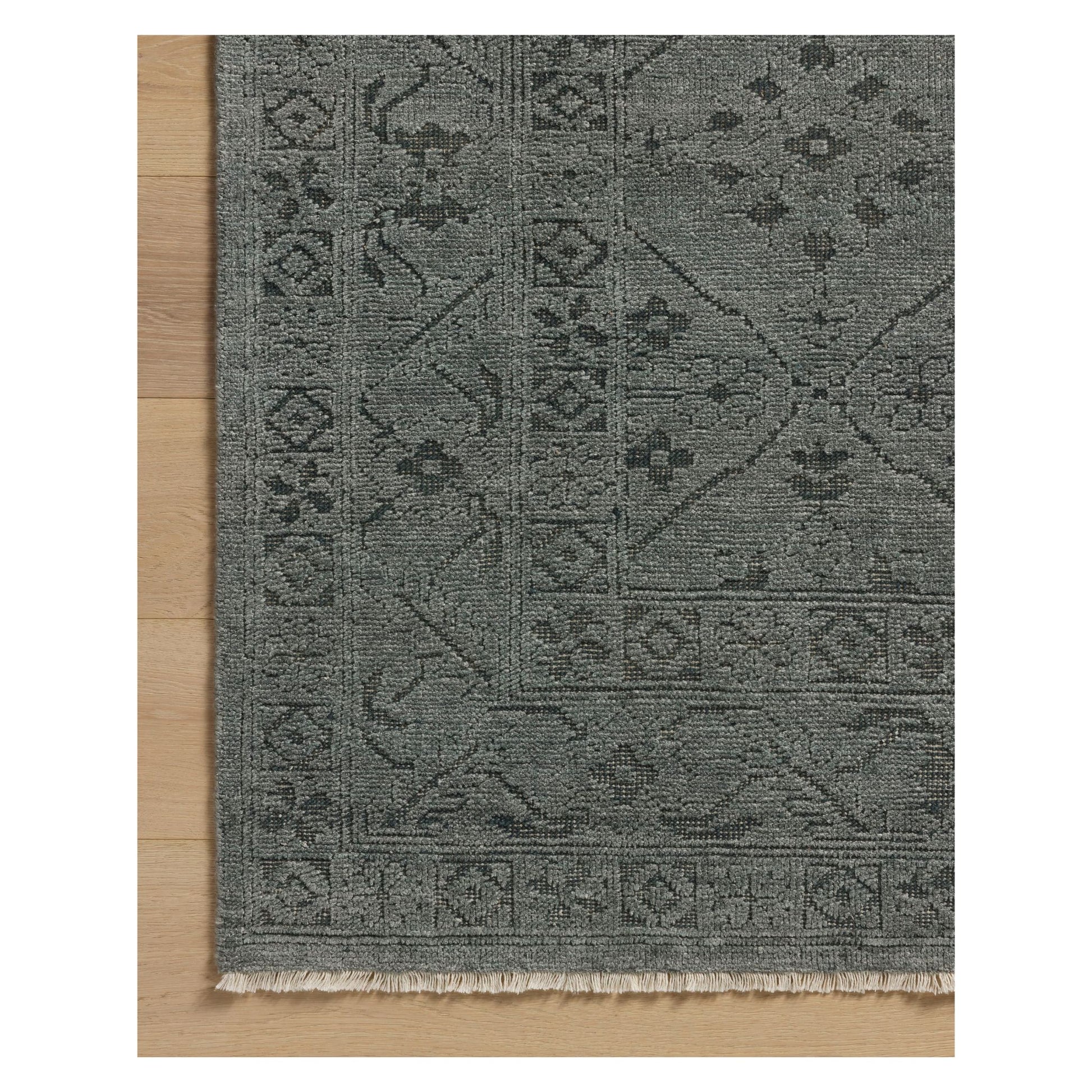 Ruth Ocean Midnight Rug corner