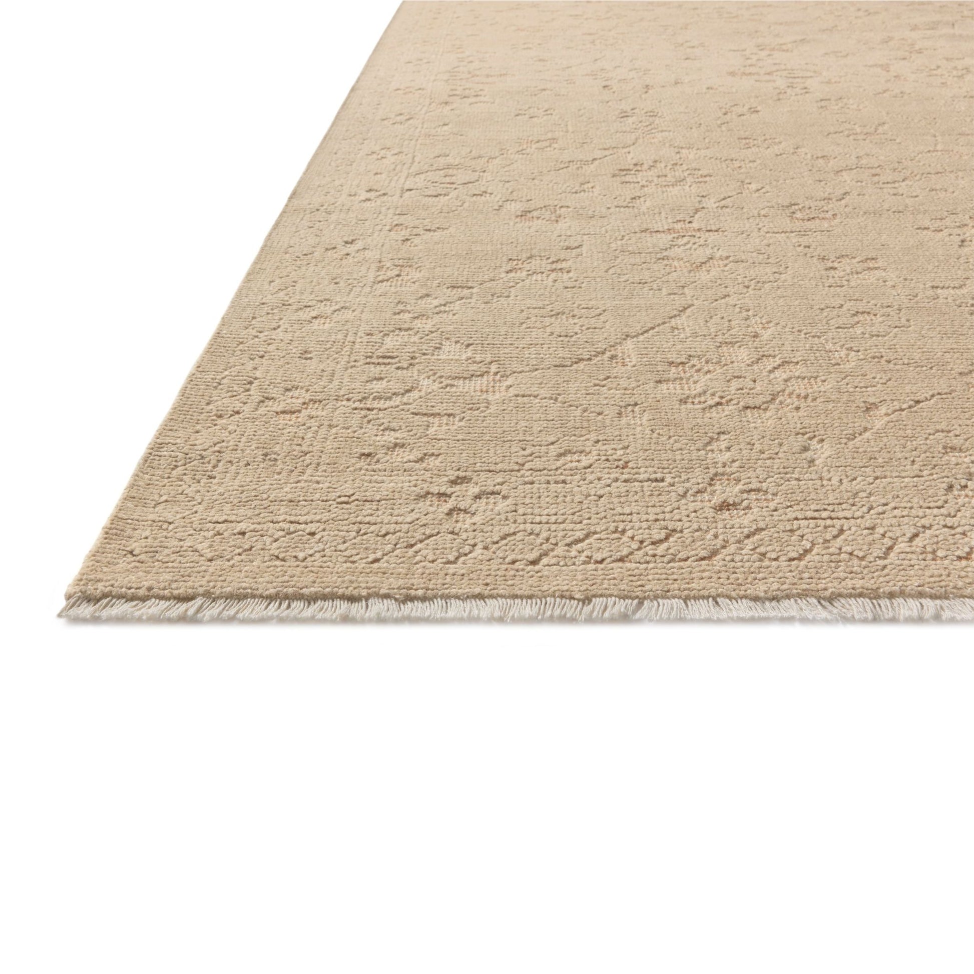 Ruth Natural Clay Rug corner up close