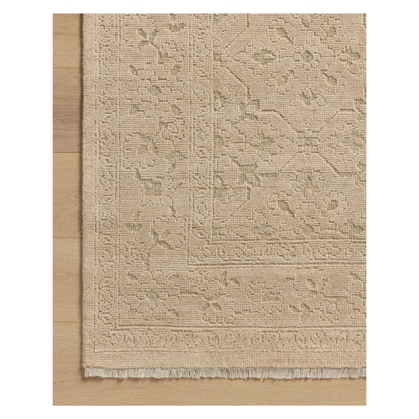Ruth Sand Sage Rug corner