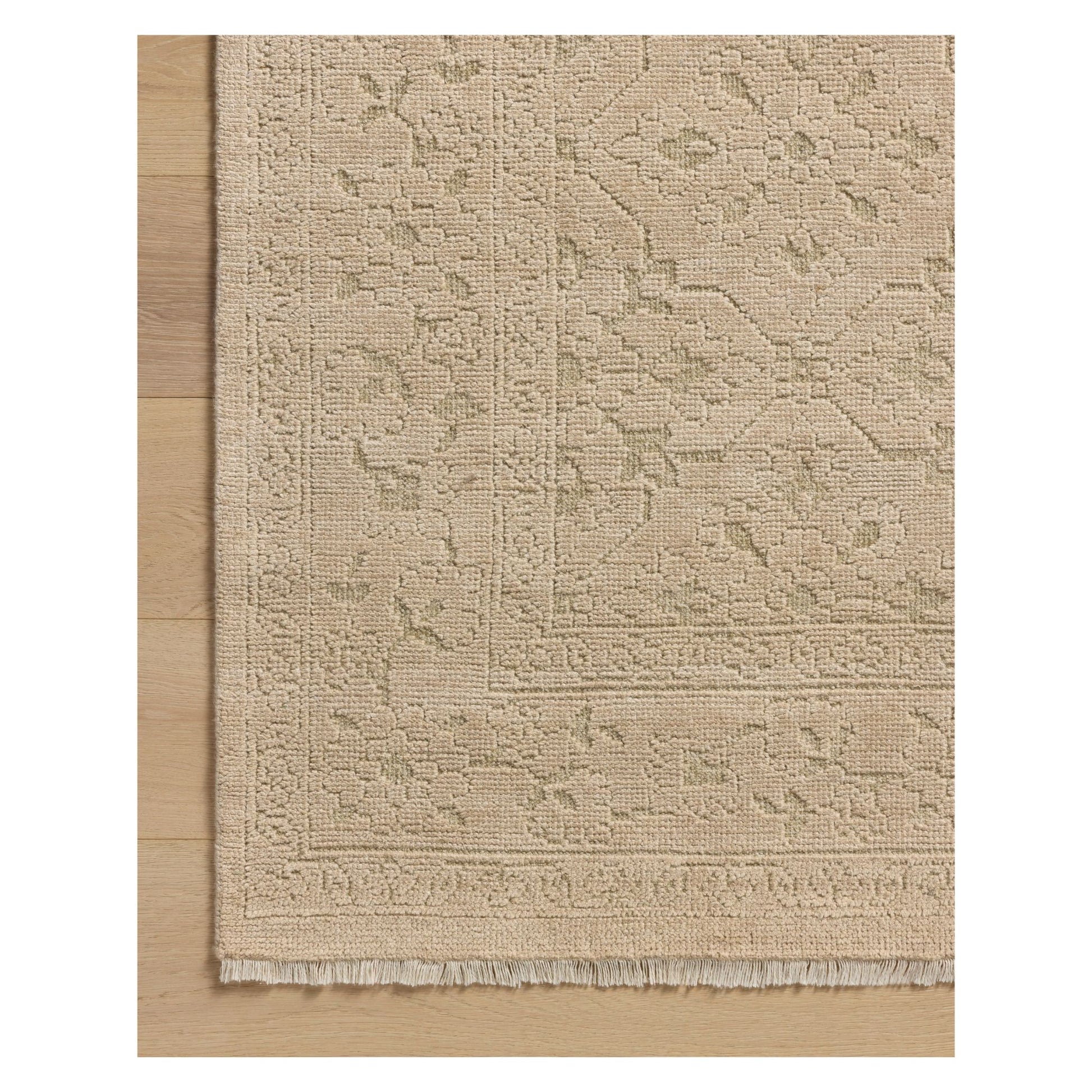 Ruth Sand Sage Rug corner