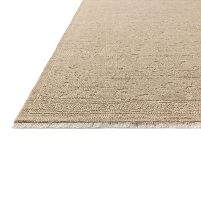 Ruth Sand Sage Rug corner up close